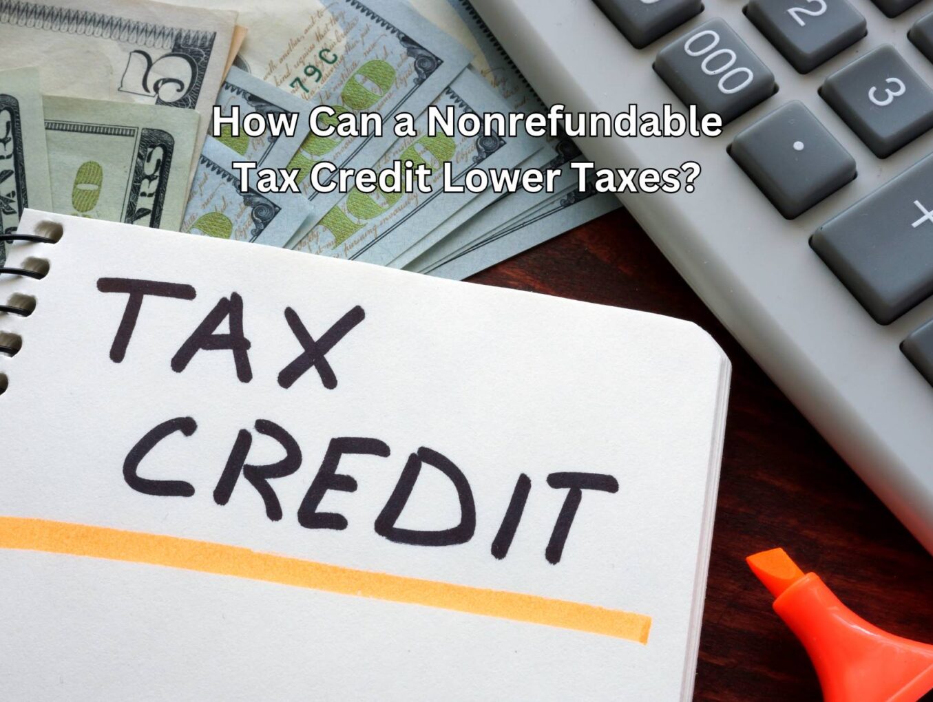 How Can a Nonrefundable Tax Credit Lower Taxes?